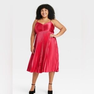 NWOT Ava & Viv Satin dress